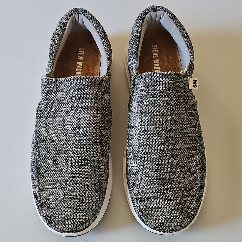 Steve Madden Men's Gray Slip-On Shoes‎ Size 12